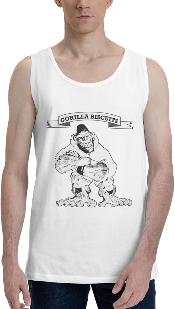 Gorilla Biscuits Band Tank Top T Shirt Boy's Summer Sleeveles Tops Fashion Exercise Vest White