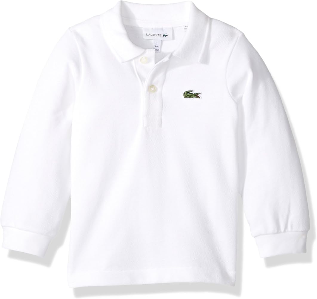 Lacoste Boys' Little Long Sleeve Classic Solid Pique Polo