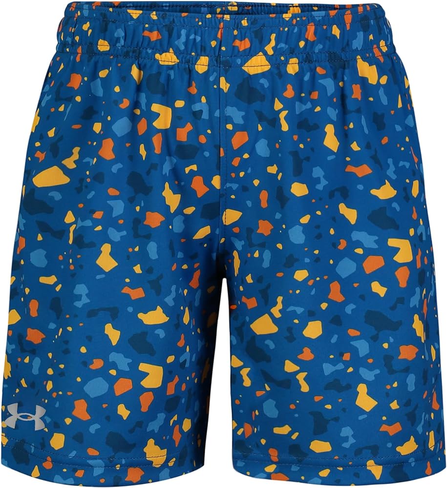 Under Armour Boys' Printed Boost Short, Elastic Waistband