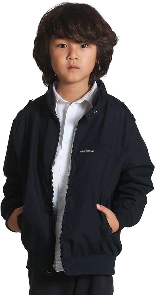 Members Only Kids Iconic Racer, Unisex Bomber Jacket