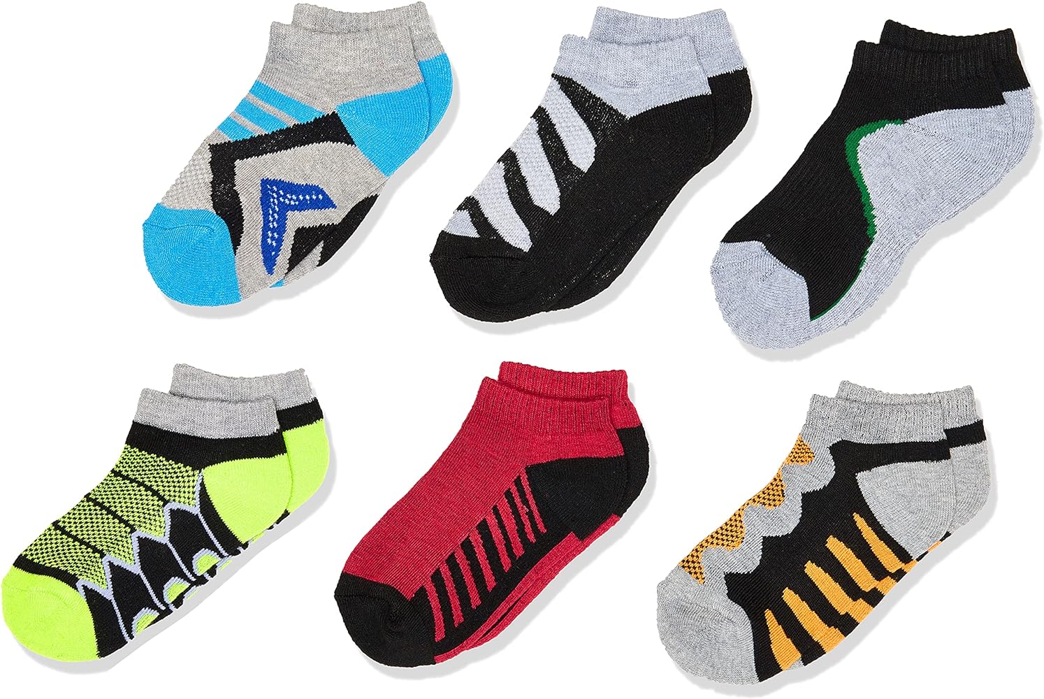 Jefferies Socks Boy's Tech Sport Low Cut Socks 6 Pair Pack