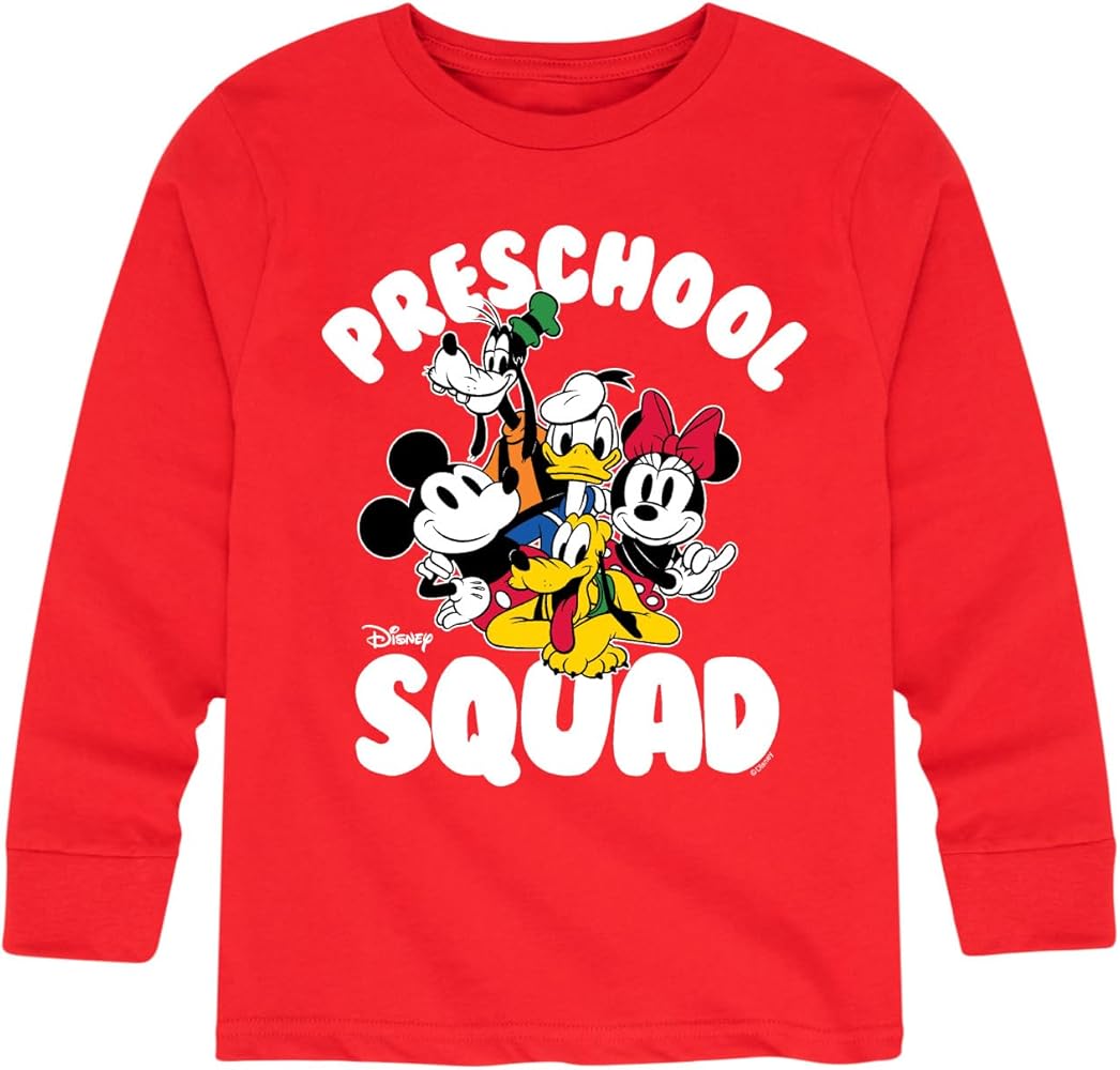 Disney Mickey & Friends - Preschool Squad - Youth Long Sleeve Graphic T-Shirt