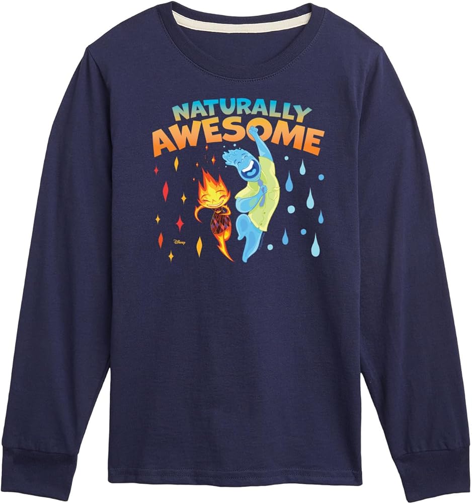 Disney Elemental - Naturally Awesome - Toddler & Youth Long Sleeve Graphic T-Shirt