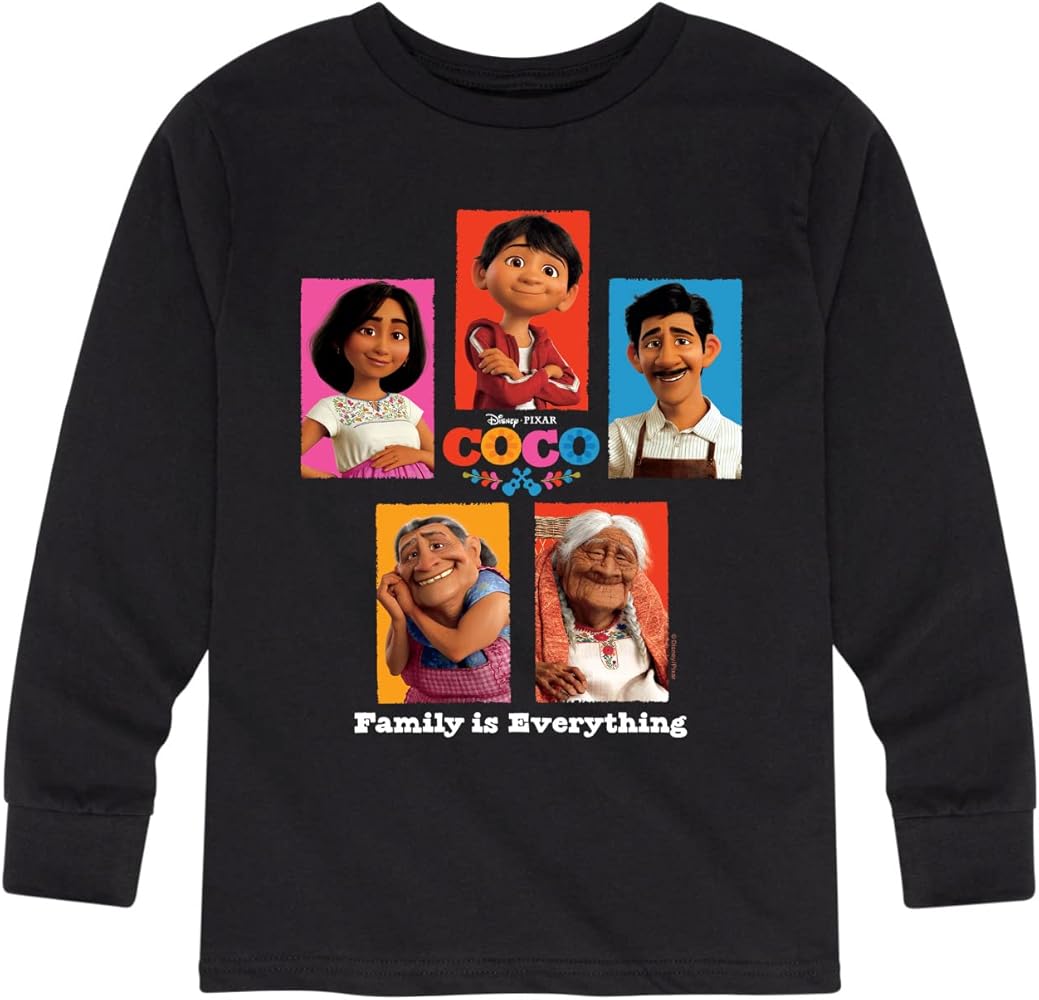 Disney Coco - Family is Everything - Toddler and Youth Long Sleeve Graphic T-Shirt