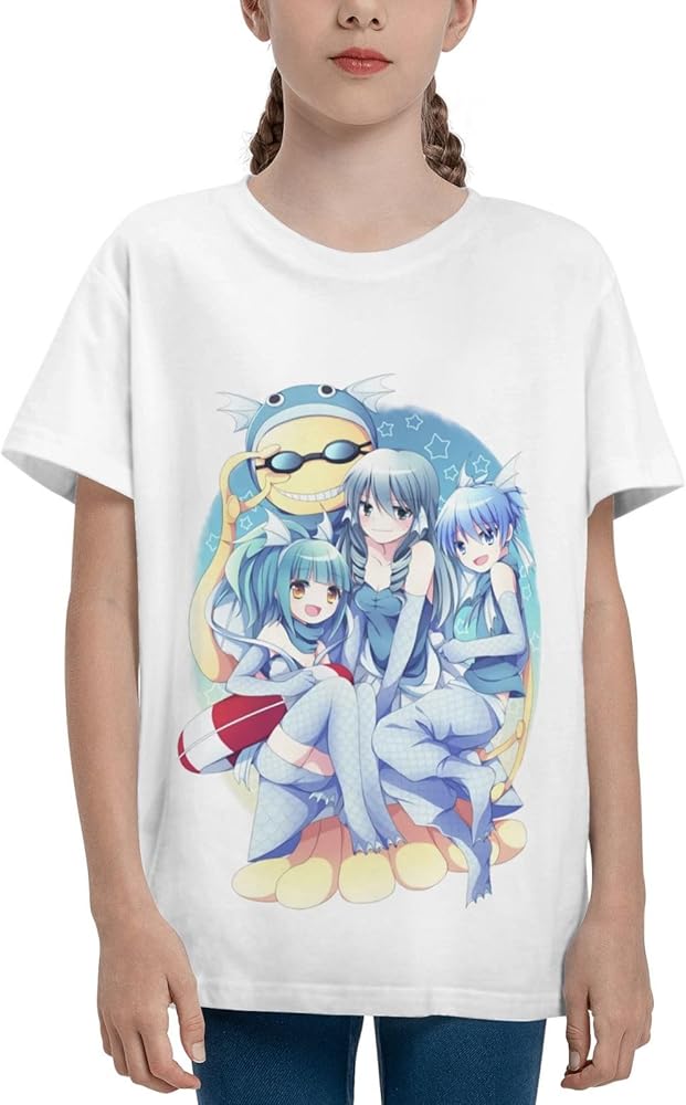 Anime Assassination Classroom Nagisa Shiota Shirt Boys Girls Round Neck Short Sleeve Cotton Tees