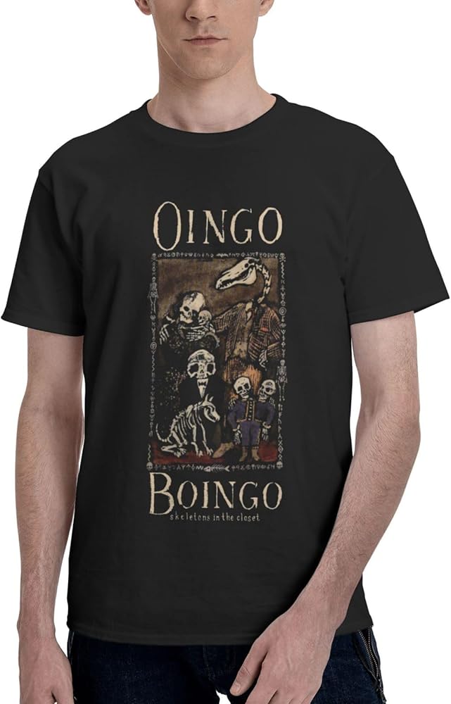 Oingo Boingo T Shirt Men's Summer Comfortable Fit Soft Short Sleeve Crew Neck Basic Tee Tops