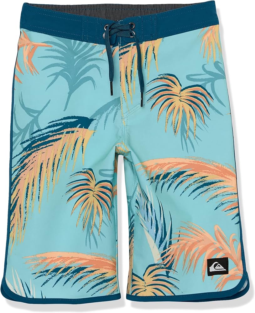 Quiksilver Boys Surfsilk Scallop Youth 14 Boardshort Swim Trunk