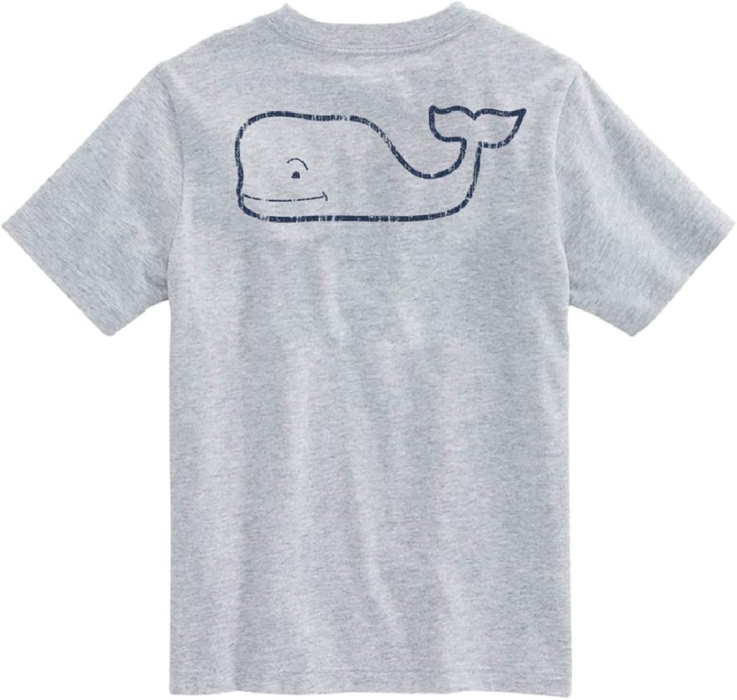 vineyard vines Kids' Short Sleeve Vintage Whale Pocket T-Shirt