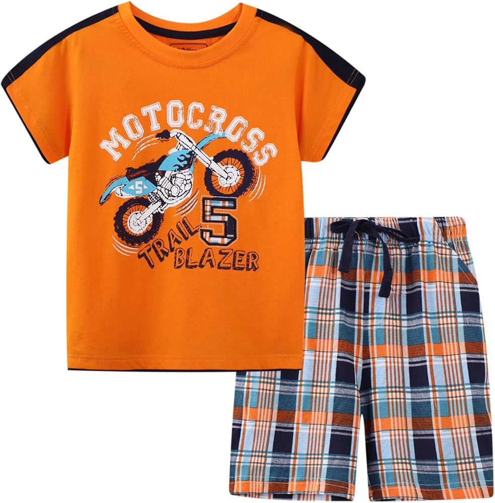 Toddler Boy Clothes Kids Summer Cotton Clothing Sets Little Boys Outfits Size 2-7T