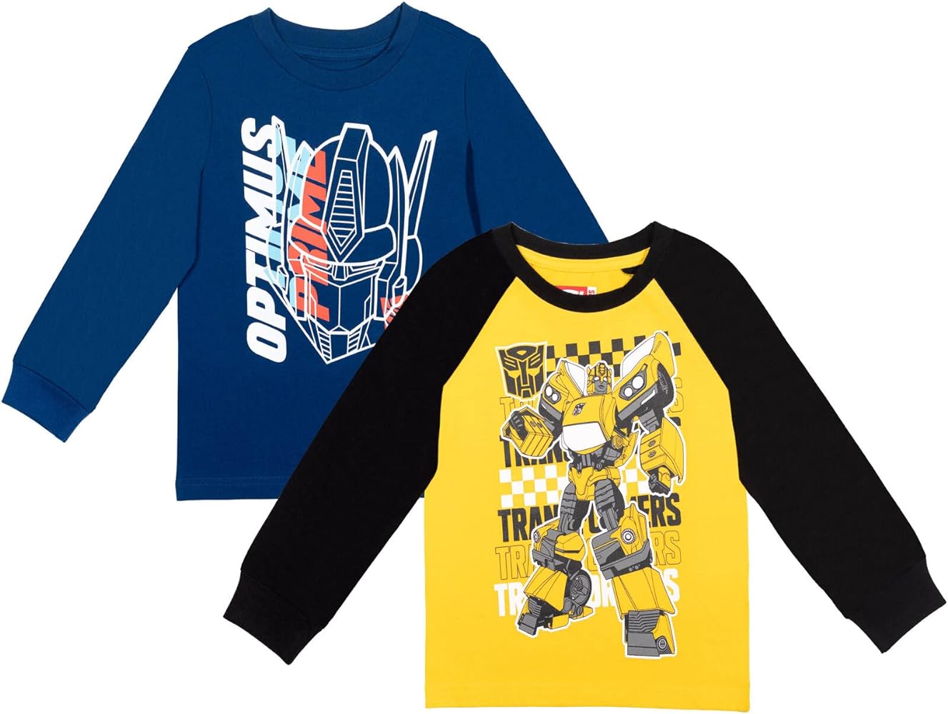 Transformers Optimus Prime Bumblebee 2 Pack T-Shirts Toddler to Big Kid