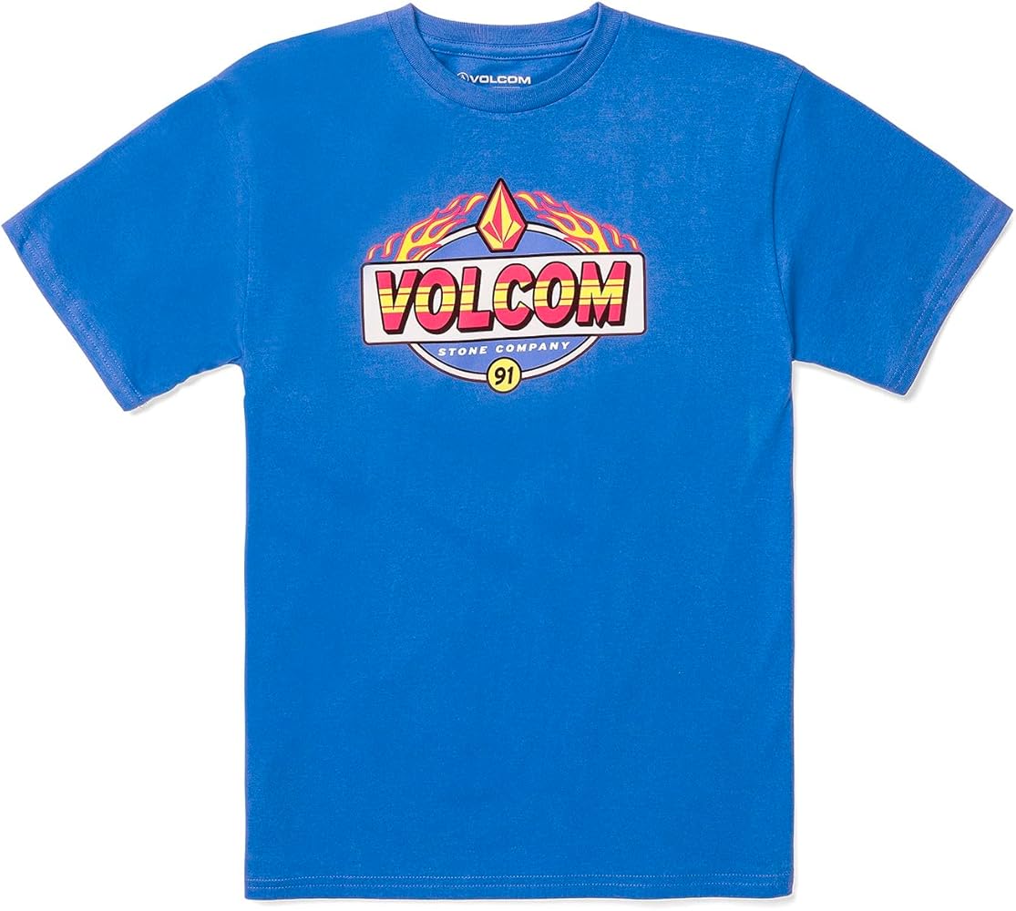 Volcom Boys' Flamey V Short Sleeve Top (Big Kids)