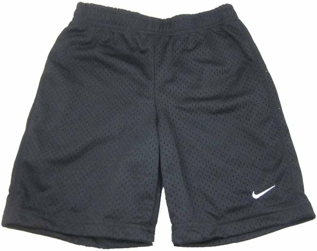 Nike Little Boys Athletic Mesh Shorts (7, Black)