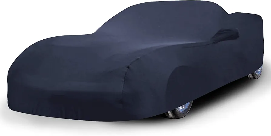 DaShield SoftTec Indoor Satin Custom Fit Car Cover for Chevrolet Corvette C6 Grand Sport Full Custom Fit with Mirror Pocket Elastic Flexible High-end Luxury Dust-Proof Protection Underground Garage