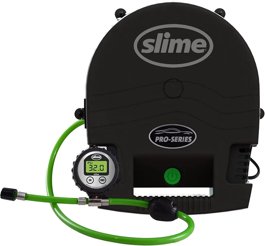 Slime 40069 Inflation Station, Garage Inflator, Pro-Series, Wall Mounted Air on Demand, Flat to Full in 4 Minutes, Cars, Trucks, Bicycles, 120V