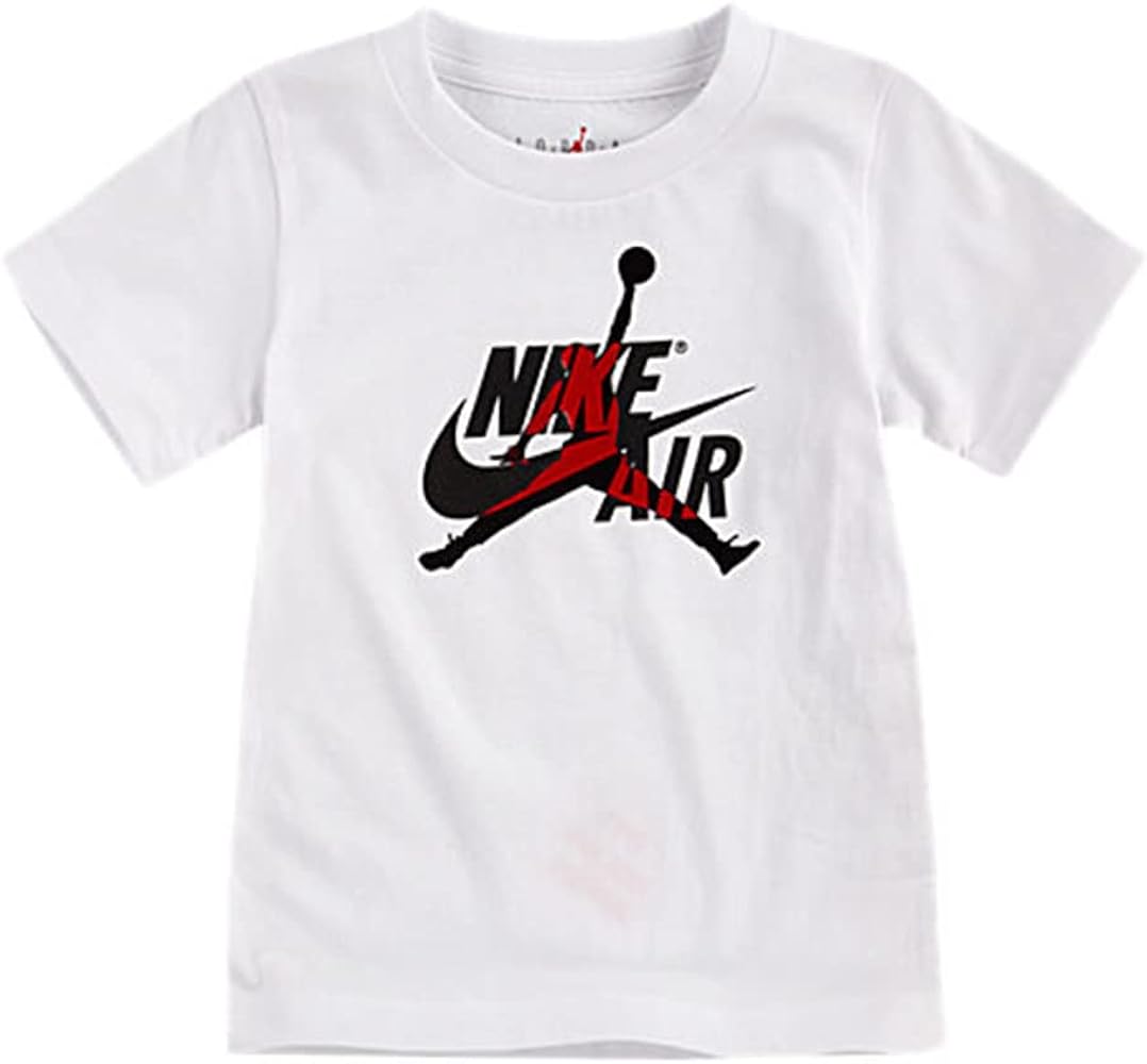 Jordan Air Mashup Boys Active Shirts & Tees Size 4T, Color: White/Black/Red