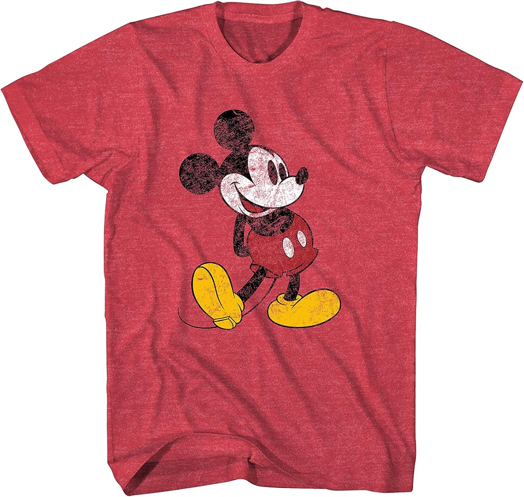 Disney Mickey Mouse Classic Distressed Standing Boys Youth T-Shirt