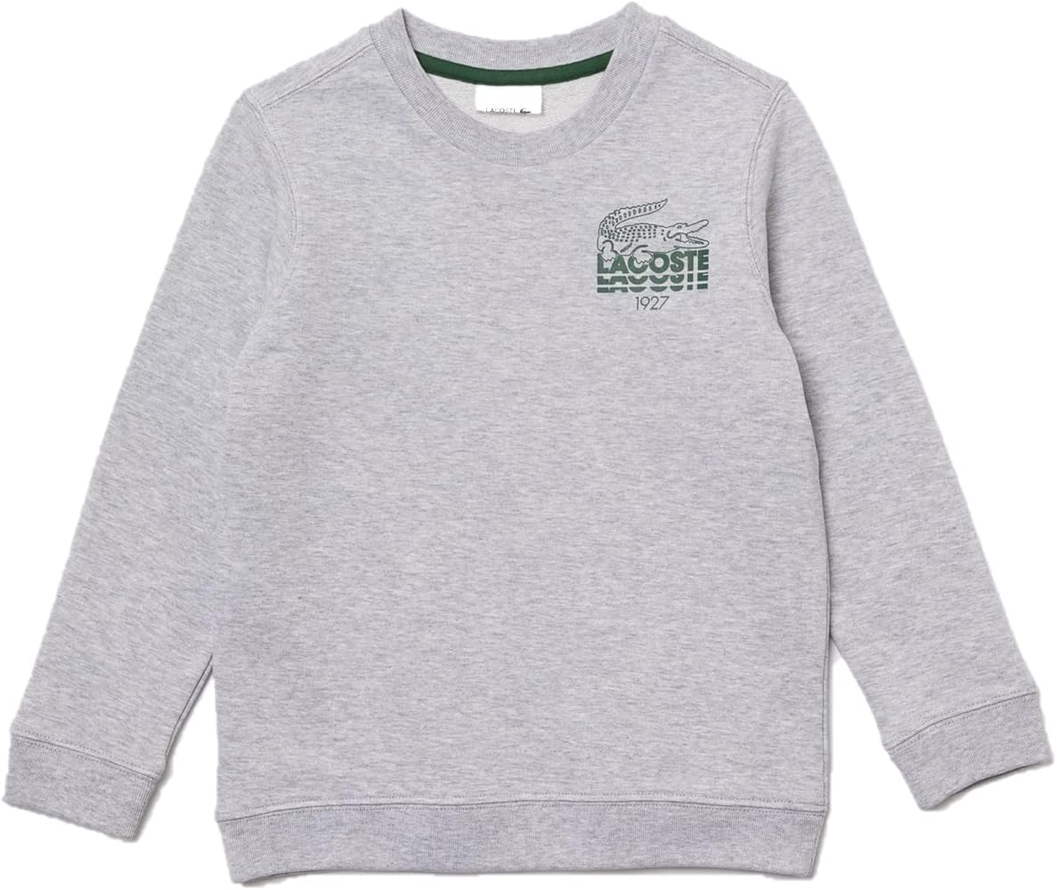 Lacoste Kids' Long Sleeve Multi-Logo Crewneck Sweatshirt