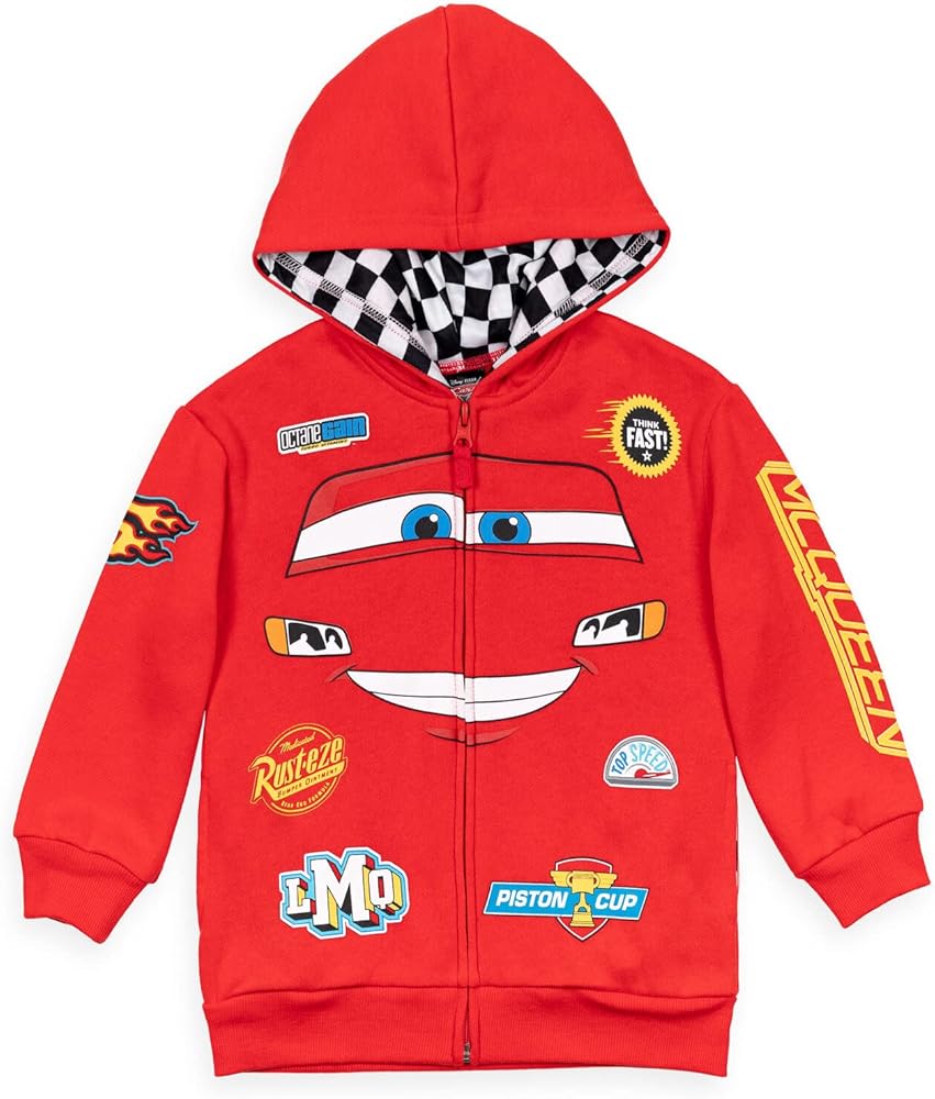 Disney Winnie the Pooh Incredibles Cars Fleece Zip Up Cosplay Hoodie Infant to Big Kid Sizes (18 Months - 18-20)