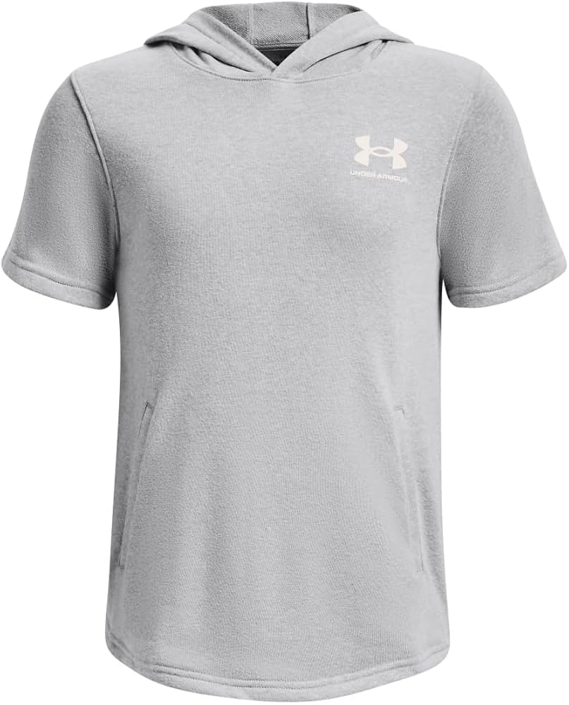 Under Armour Boys' Rival Terry Short Sleeve Hoodie