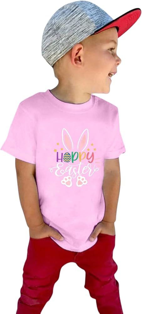 Shirts Toddler Boys Girls Heart Graphic T-Shirt Casual Short Sleeve Tee Tops 1st 2nd 3rd 4th 5th Gifts Birthday Easter