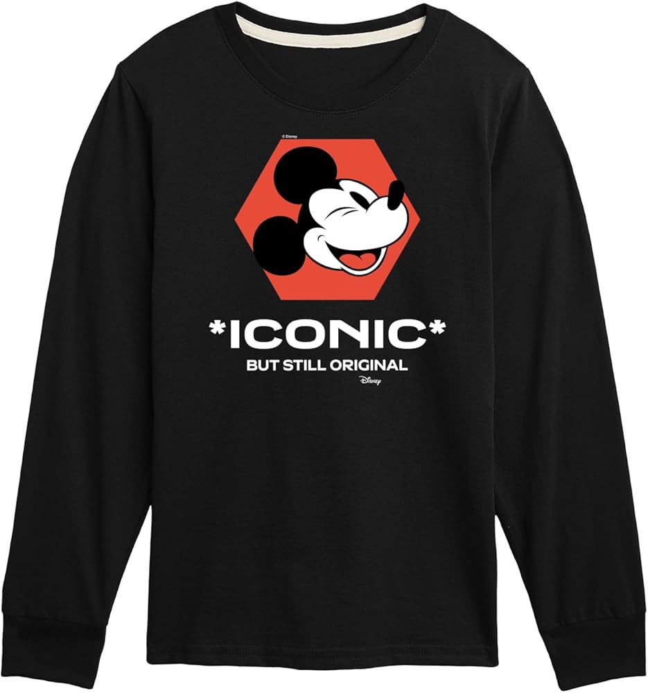 Disney Mickey Mouse - Iconic But Still Original - Youth Long Sleeve Graphic T-Shirt