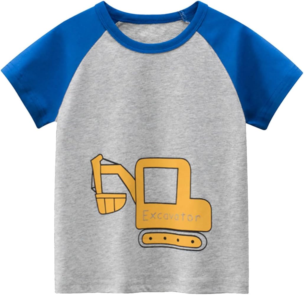 Toddler Baby Boy Casual Short Sleeve Tshirt Clothes Summer Kid Elegant Cute Cartoon Graphic Tees Infant Cute Fashion Tank Top