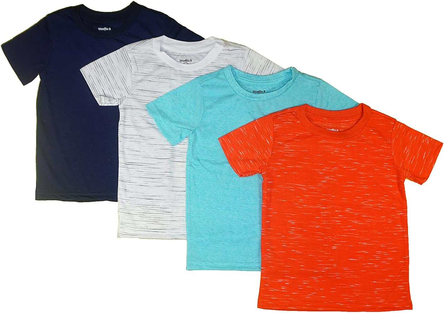 Studio 3 Boys' Four-Pack Assorted Color T-Shirts