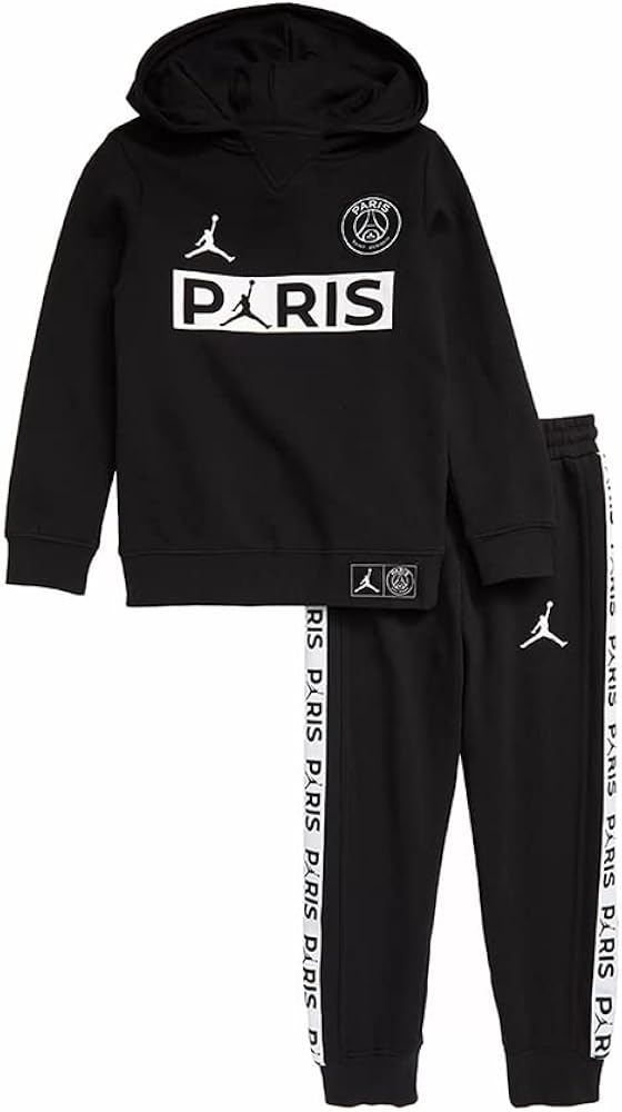 Jordan X Paris Saint-Germain Boys Active Shirts & Tees Size 4, Color: Black/White-Black