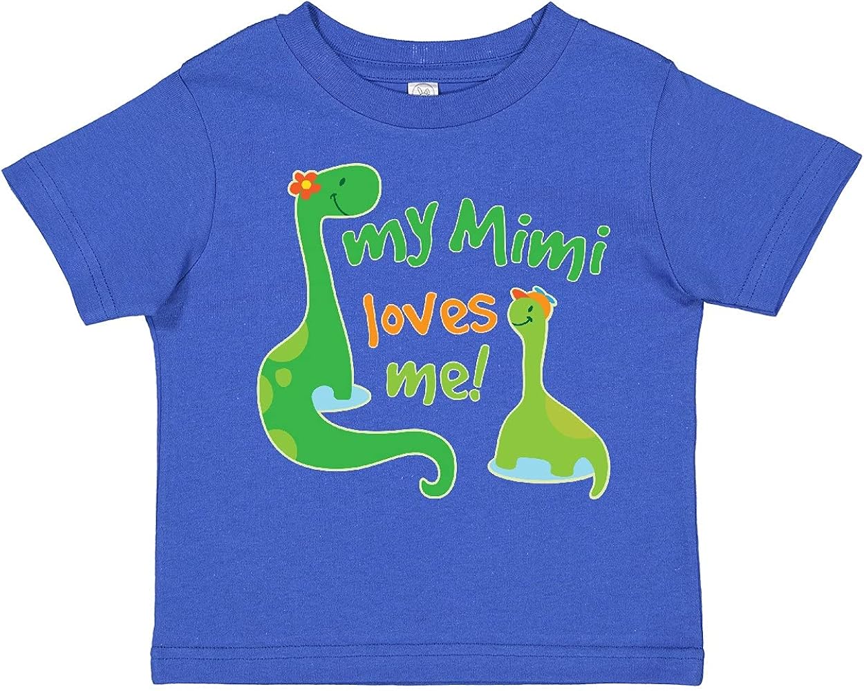 inktastic My Mimi Loves Me Grandson Dinosaur Toddler T-Shirt