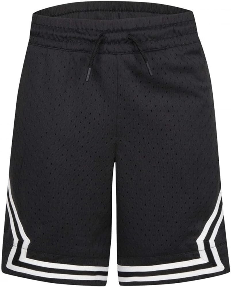 Jordan Boy's Air Diamond Shorts (Big Kids) Black SM (8 Big Kid)