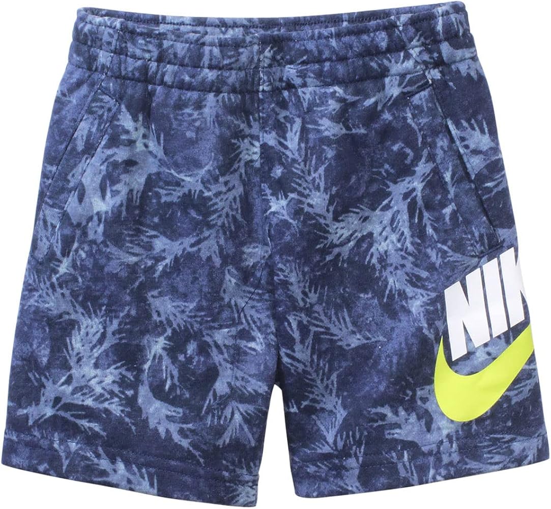 Nike Little Boy's Shorts Leaf Dye FT Midnight Navy Sz: 6