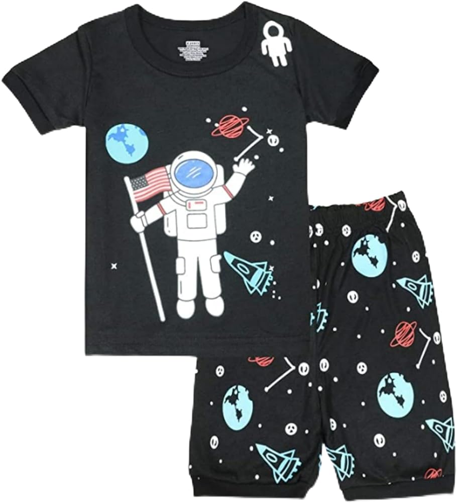 Boys Pajamas Sets Toddler PJS Children Sleepwear Kids Clothes Size 2T-12 Years