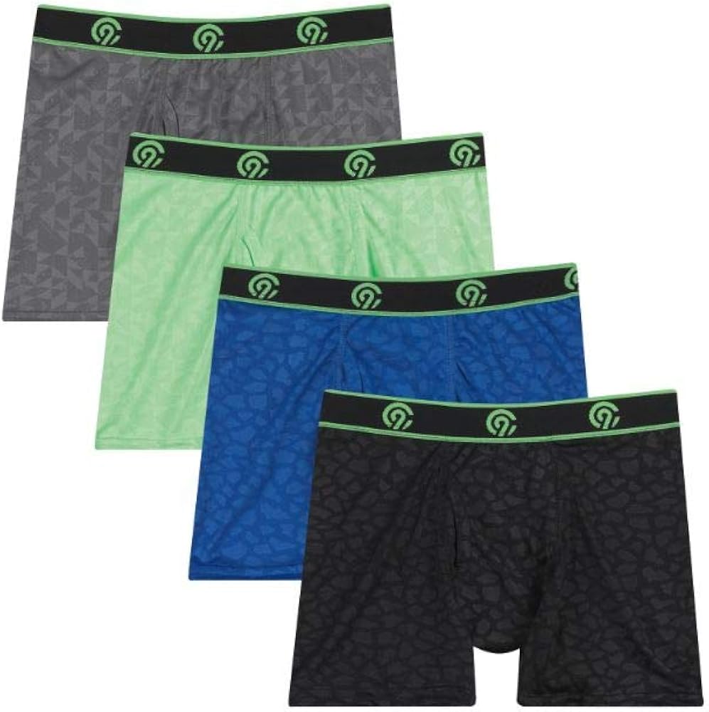 C9 Champion Boys' Lightweight Performance Embossed Boxer Briefs