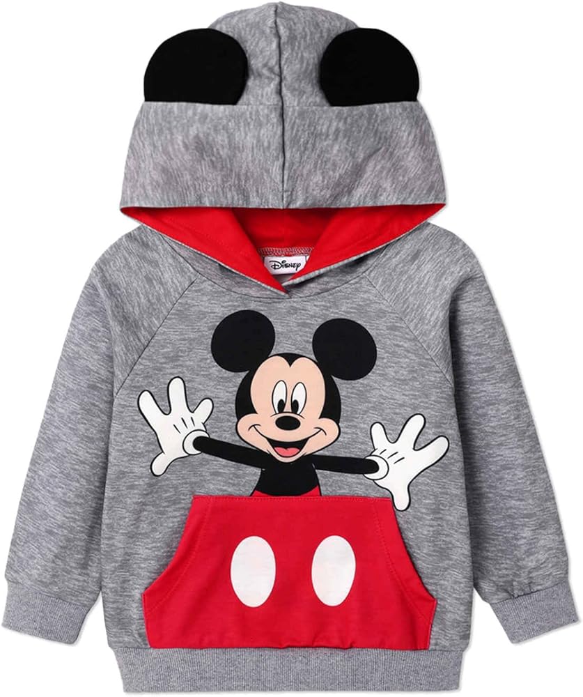 Disney Mickey and Friends Sweatshirts for Toddler Boys Girls Character Hoodies Tops Sweaters