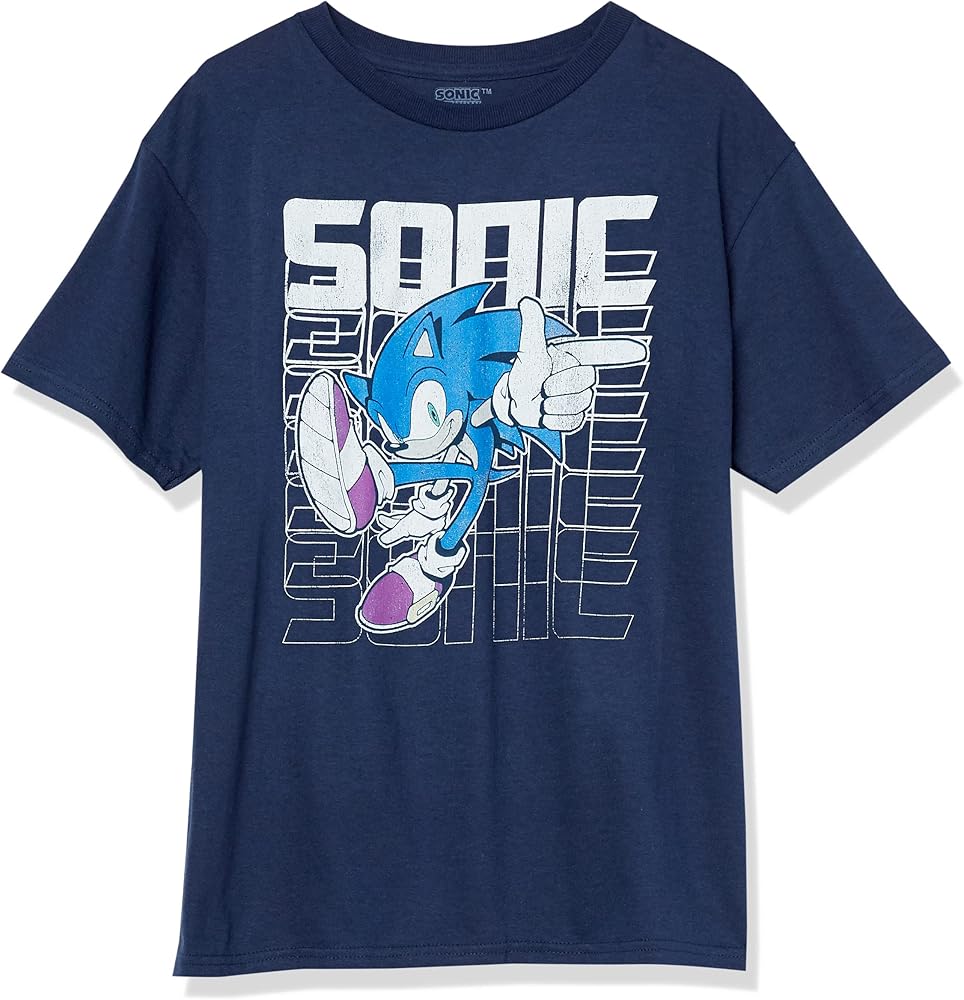 SEGA Boys Hedgehog Short Sleeve Tee-Sonic, Tails, Knuckles