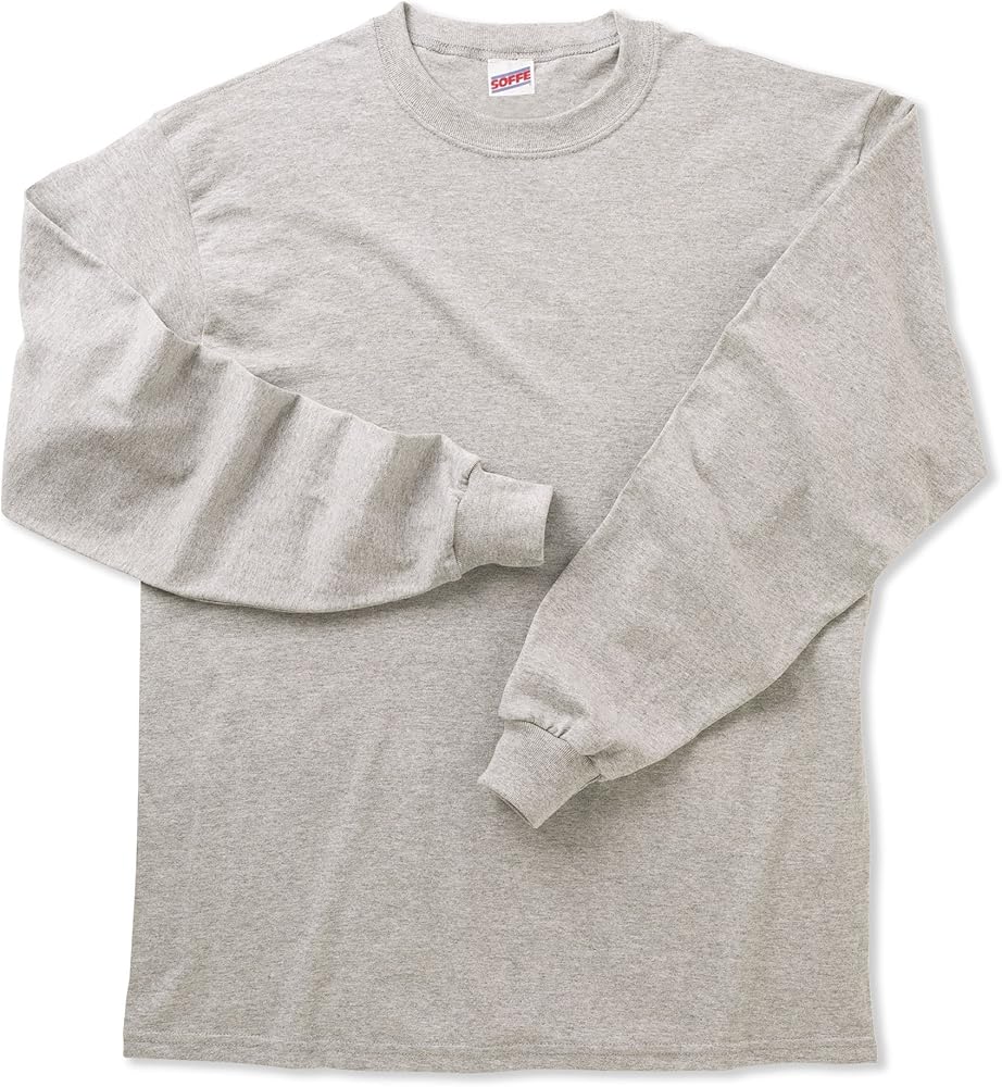 Soffe Big Boys' Long Sleeve Cotton T-Shirt