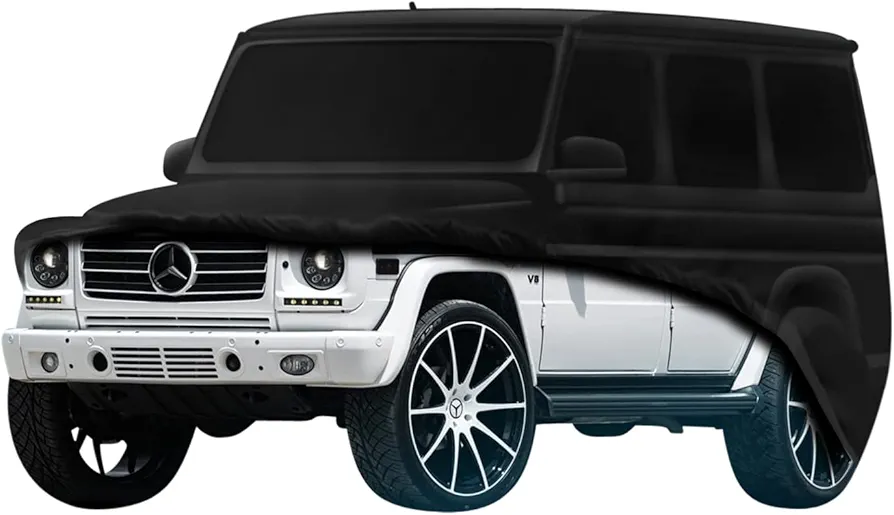 Full Indoor Car Cover Custom Made for Mercedes W463 w464 G Class Wagon G550 G63 G500 G350 AMG dustproof Ultra Soft Elastic Fabric 1986-2024 G Truck Garage Showroom Storage use (Indoor)