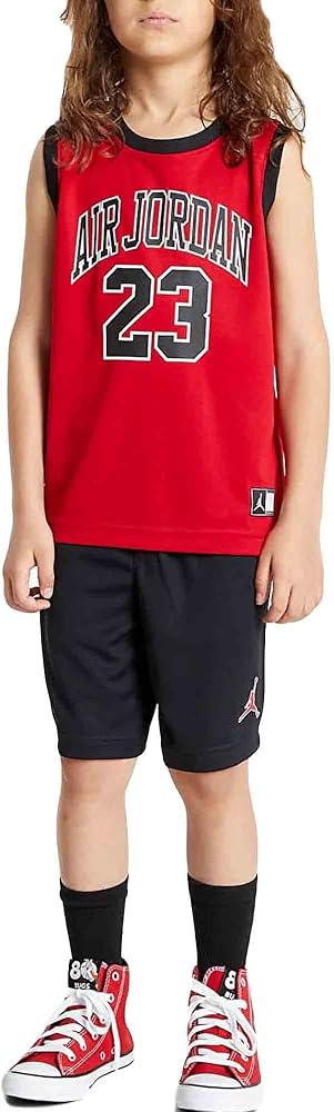 Jordan Boy's HBR/DNA Muscle Shirt Set (Little Kids/Big Kids) Black 6 Little Kids