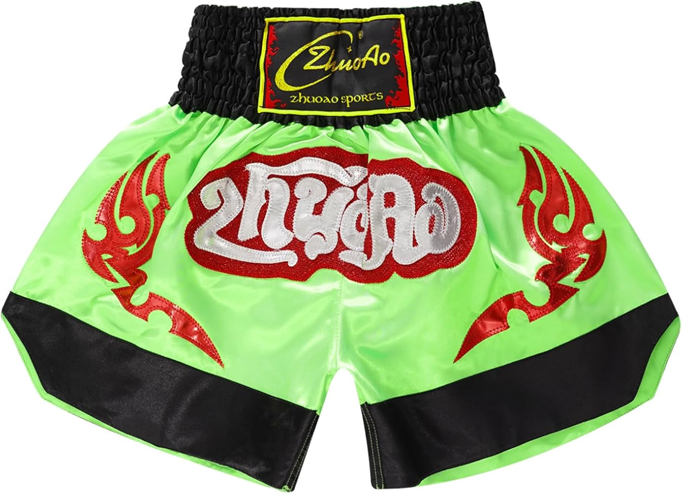 TiaoBug Kids Boys Muay Thai Shorts Boxing Kickboxing MMA Training Trunk Satin Fight BJJ Grappling Shorts