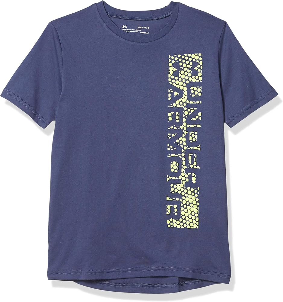 Under Armour Boys' Left Chest Knockout Print Fill Short Sleeve T-Shirt