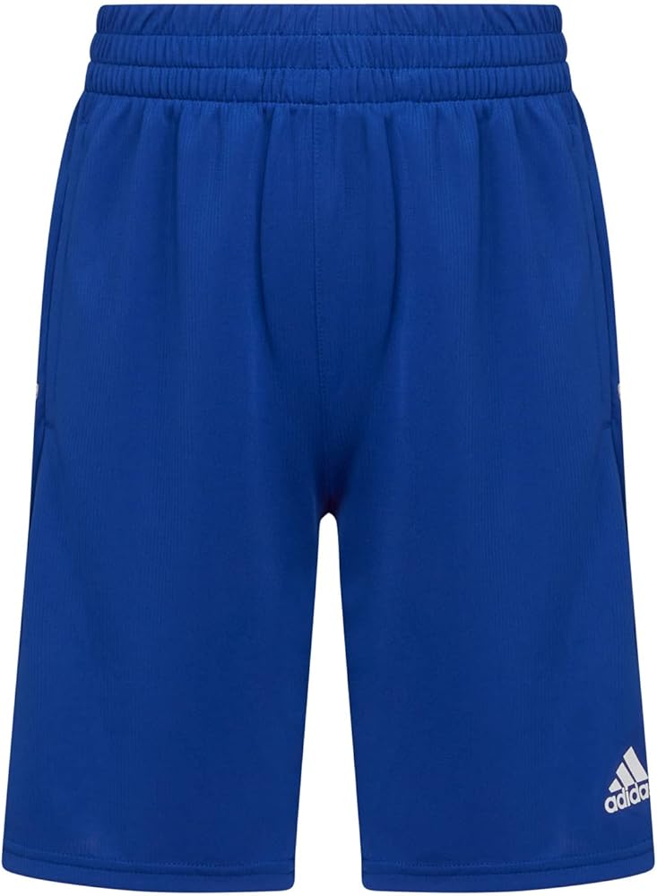 adidas Boys' Aeroready Elastic Waistband Classic 3s Short (X-Large, Team Royal Bold Blue)