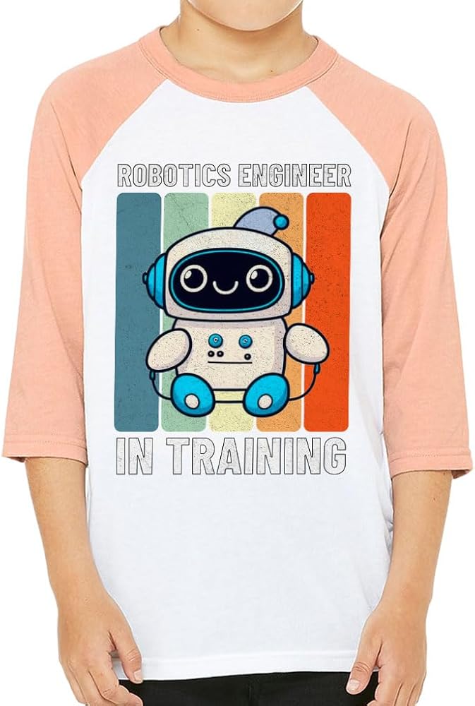 Robotics Engineer in Training Kids' Baseball T-Shirt - Robot Gifts - Kids Items