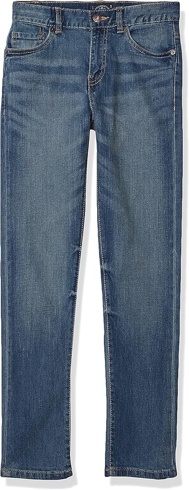 Lucky Brand Boys Skinny Fit Stretch Denim Jean 5Pocket Style Zipper Fly & Button Closure