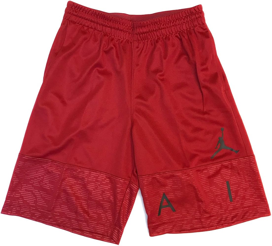 Nike Air Jordan Jumpman Big Boys' Basketball Shorts (Large / 12-13, Gym Red)