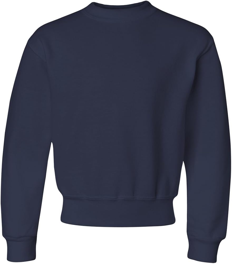 Jerzees boys Fleece Sweatshirts, Hoodies & Sweatpants Shirt, Sweatshirt - Navy, Medium US