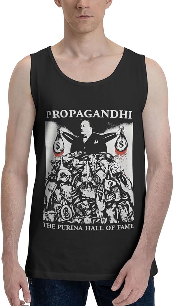 Propagandhi Band Tank Top T Shirt Men's Summer Sleeveles Clothes Fashion Exercise Vest Black