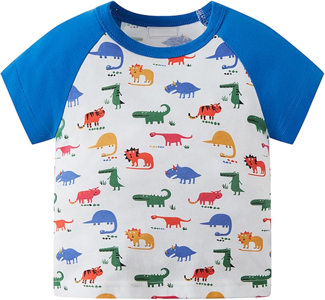 T Shirt Boys Cotton Short Sleeve Cartoon Letter Prints T Shirt Tops Sleeveless Tee