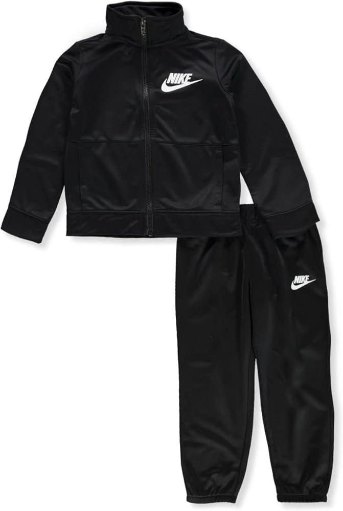 Nike Boys' 2-Piece Tricot Tracksuit Pants Set Outfit - black, 4t