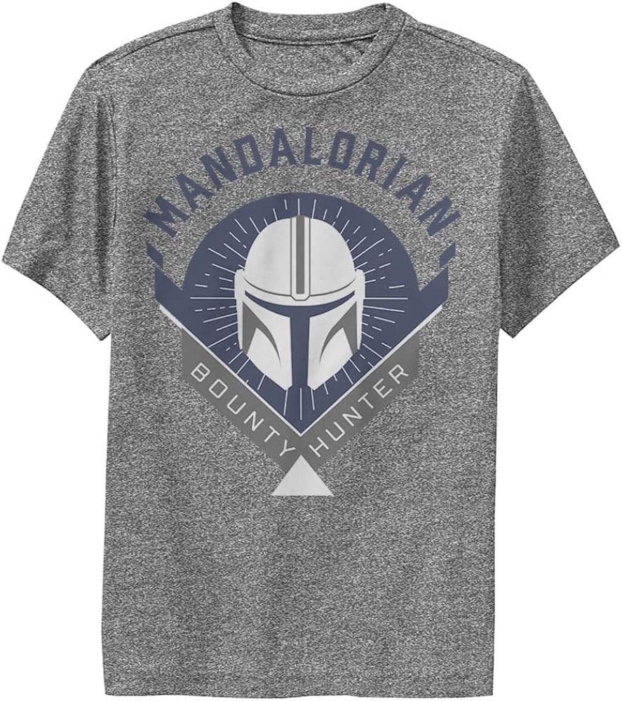 STAR WARS Boy's The Mandalorian Warrior Emblem Performance Tee