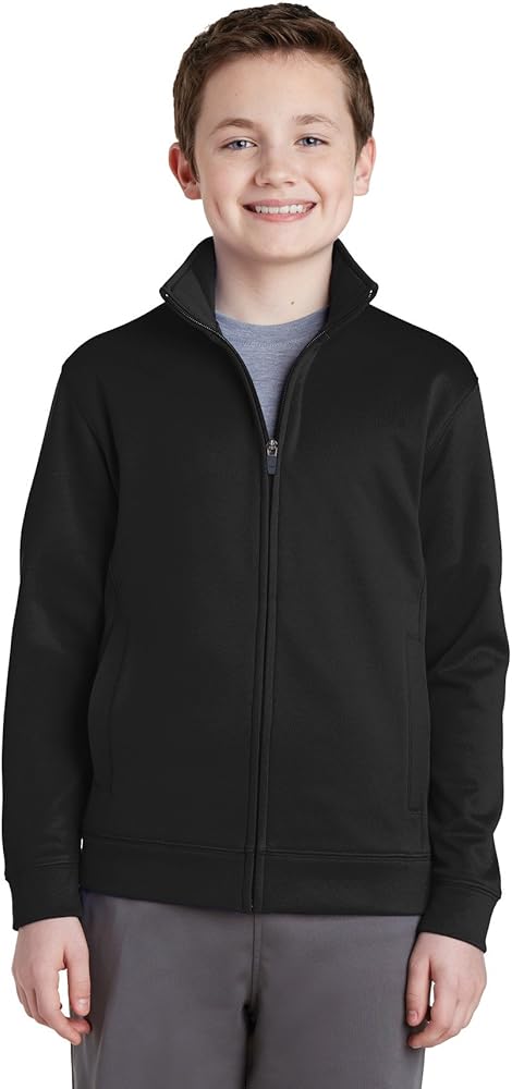 Sport Tek Boy's Fleece Full-Zip Jacket